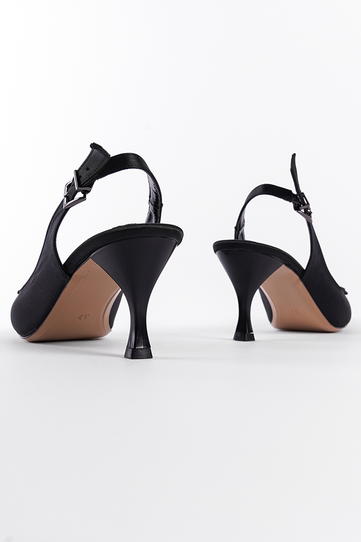 Capone Mid Heeled Crystal Embellished Stiletto