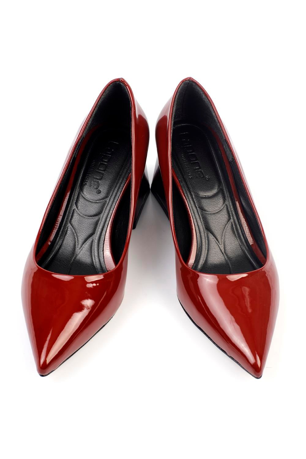Capone Mid Heels Women Burgundy's Shoes
