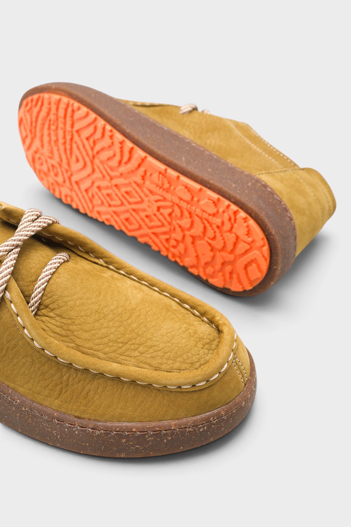 Capone Miranda Genuine Nubuck Leather Comfort Women Nubuck Khaki Loafer