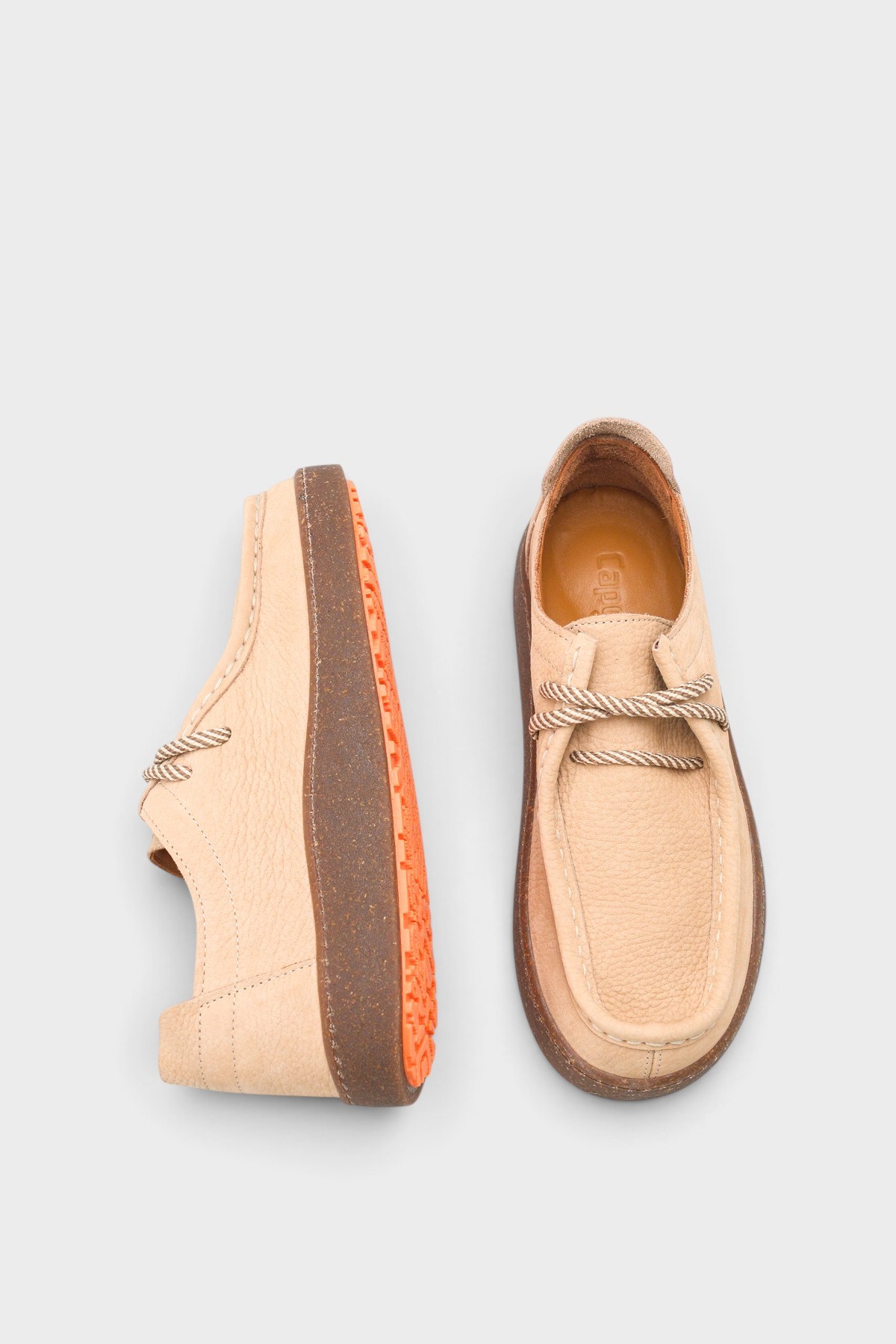 Capone Miranda Genuine Nubuck Leather Comfort Women Beige Loafer