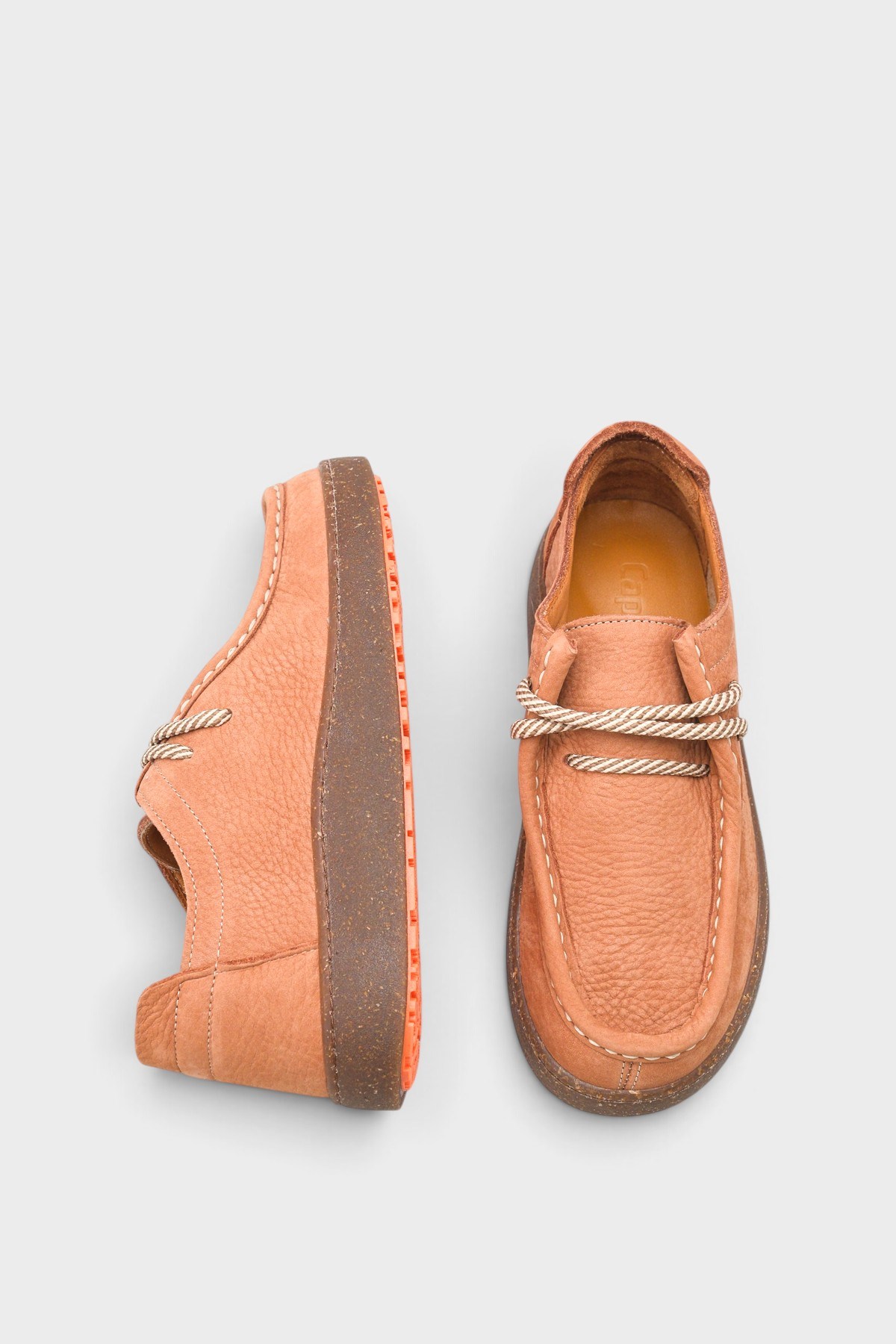 Capone Miranda Genuine Nubuck Leather Comfort Women Nubuck Brick Loafer