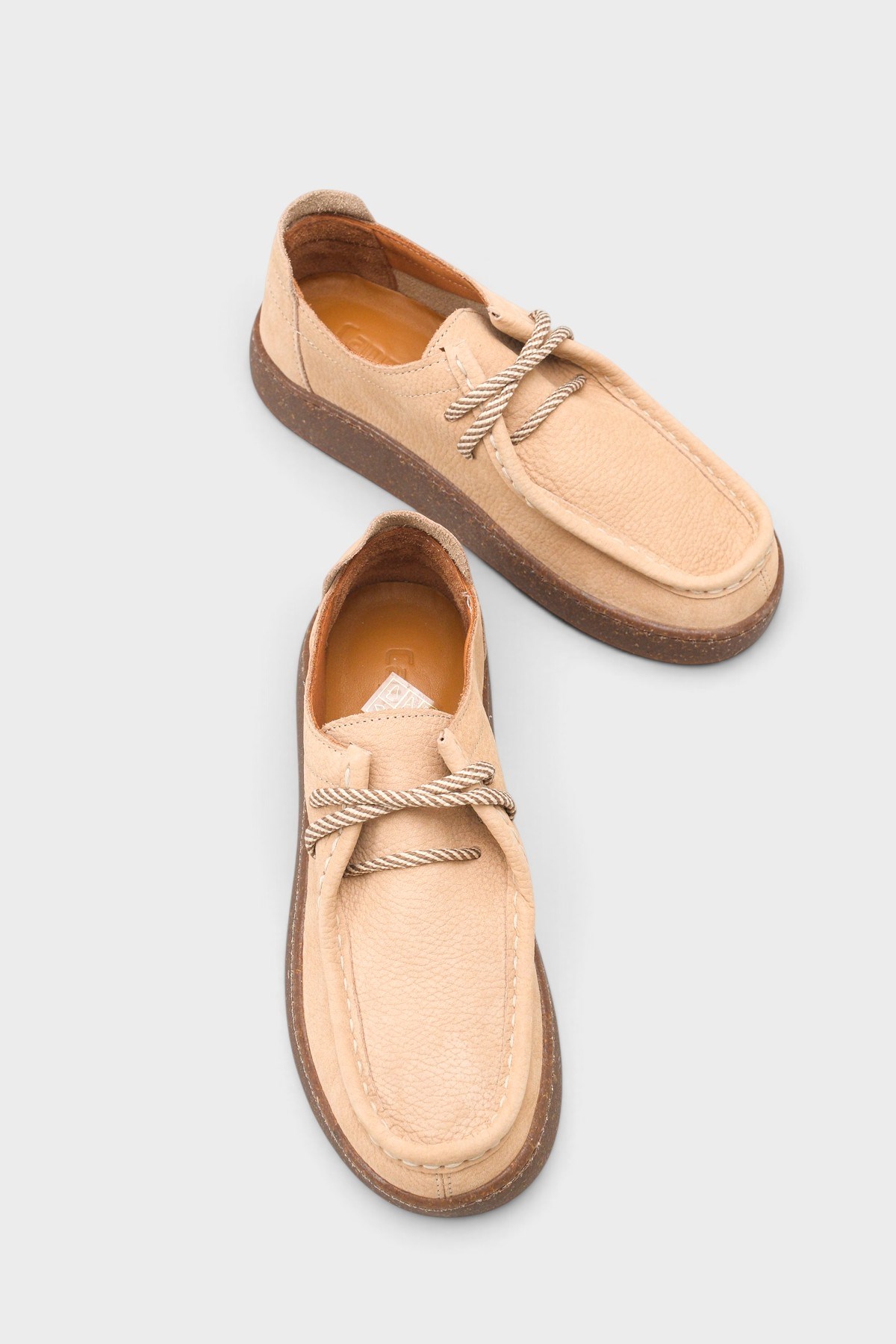 Capone Miranda Genuine Nubuck Leather Comfort Women Beige Loafer