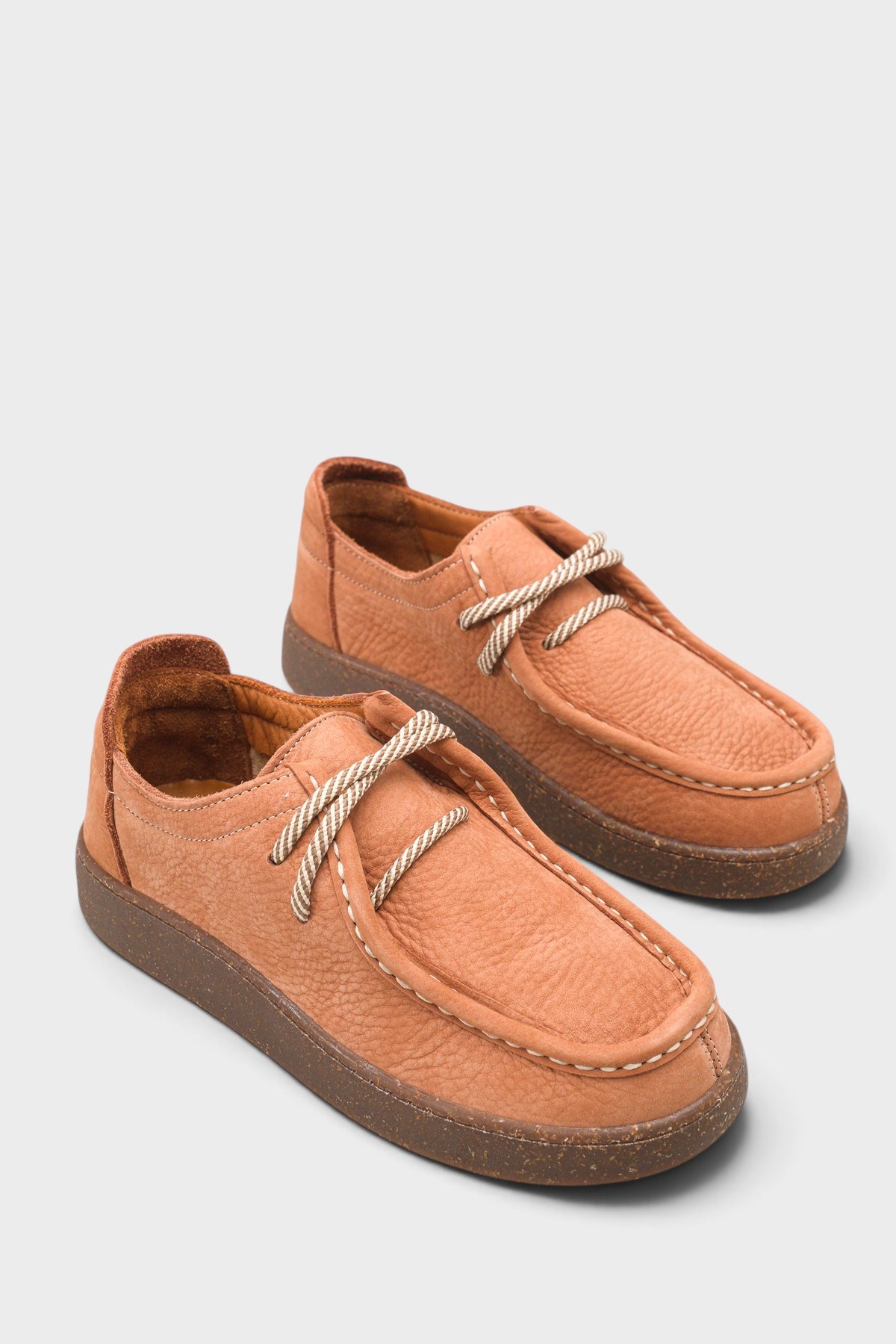 Capone Miranda Genuine Nubuck Leather Comfort Women Nubuck Brick Loafer