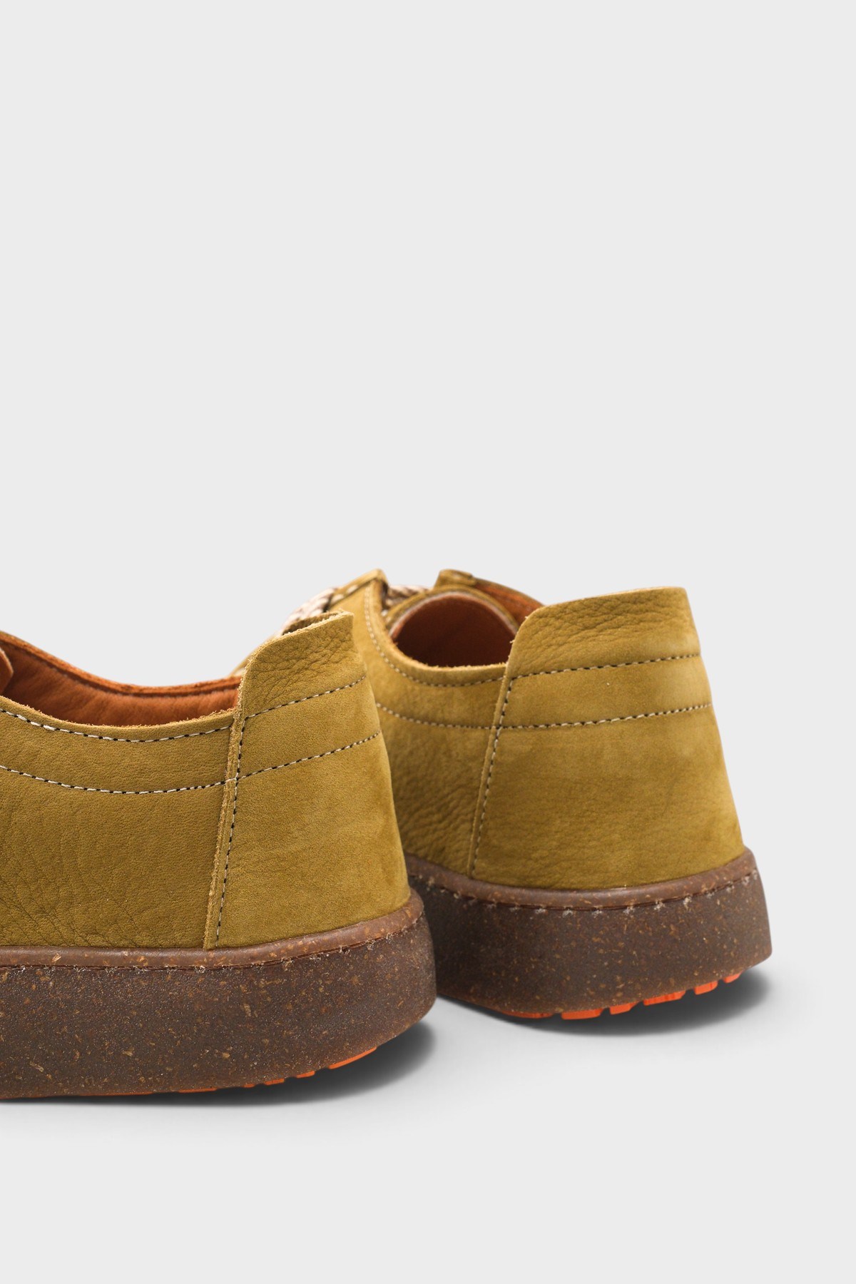 Capone Miranda Genuine Nubuck Leather Comfort Women Nubuck Khaki Loafer