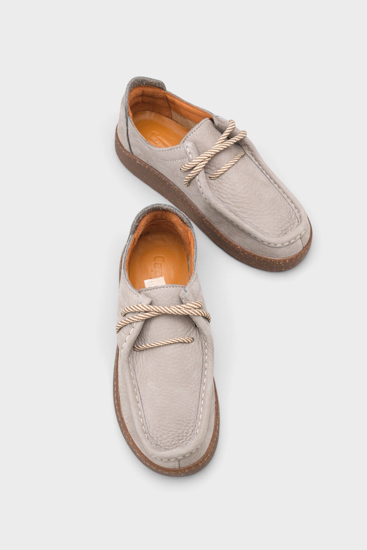 Capone Miranda Genuine Nubuck Leather Comfort Women Nubuck Dark Grey Loafer