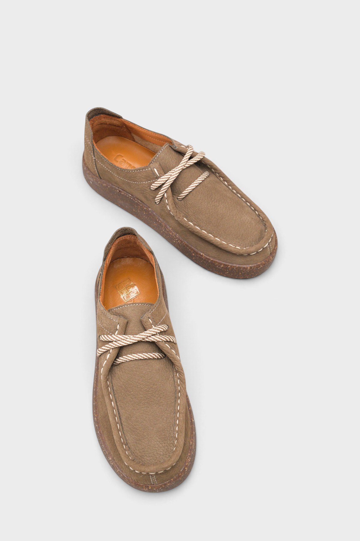 Capone Miranda Genuine Nubuck Leather Comfort Women Nubuck Mink Loafer
