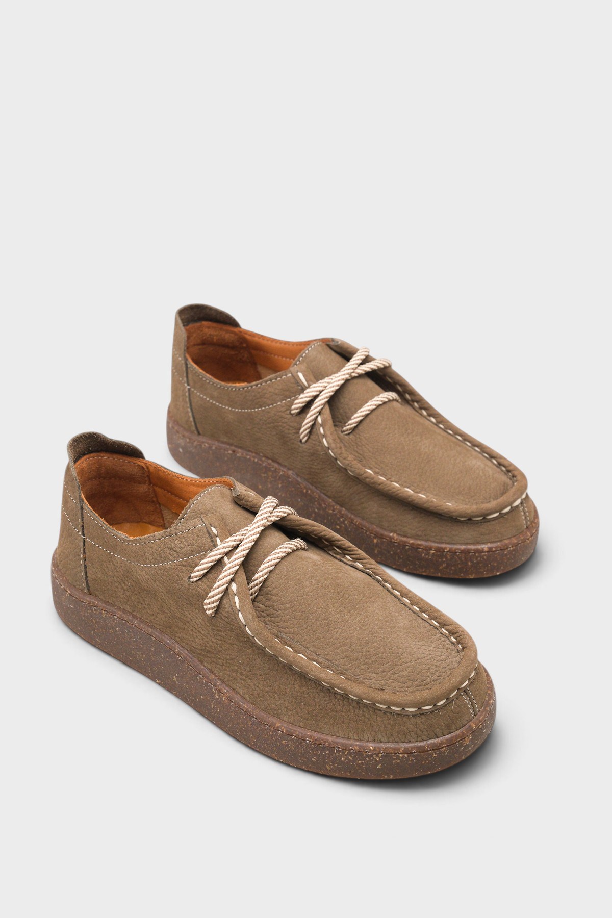 Capone Miranda Genuine Nubuck Leather Comfort Women Nubuck Mink Loafer