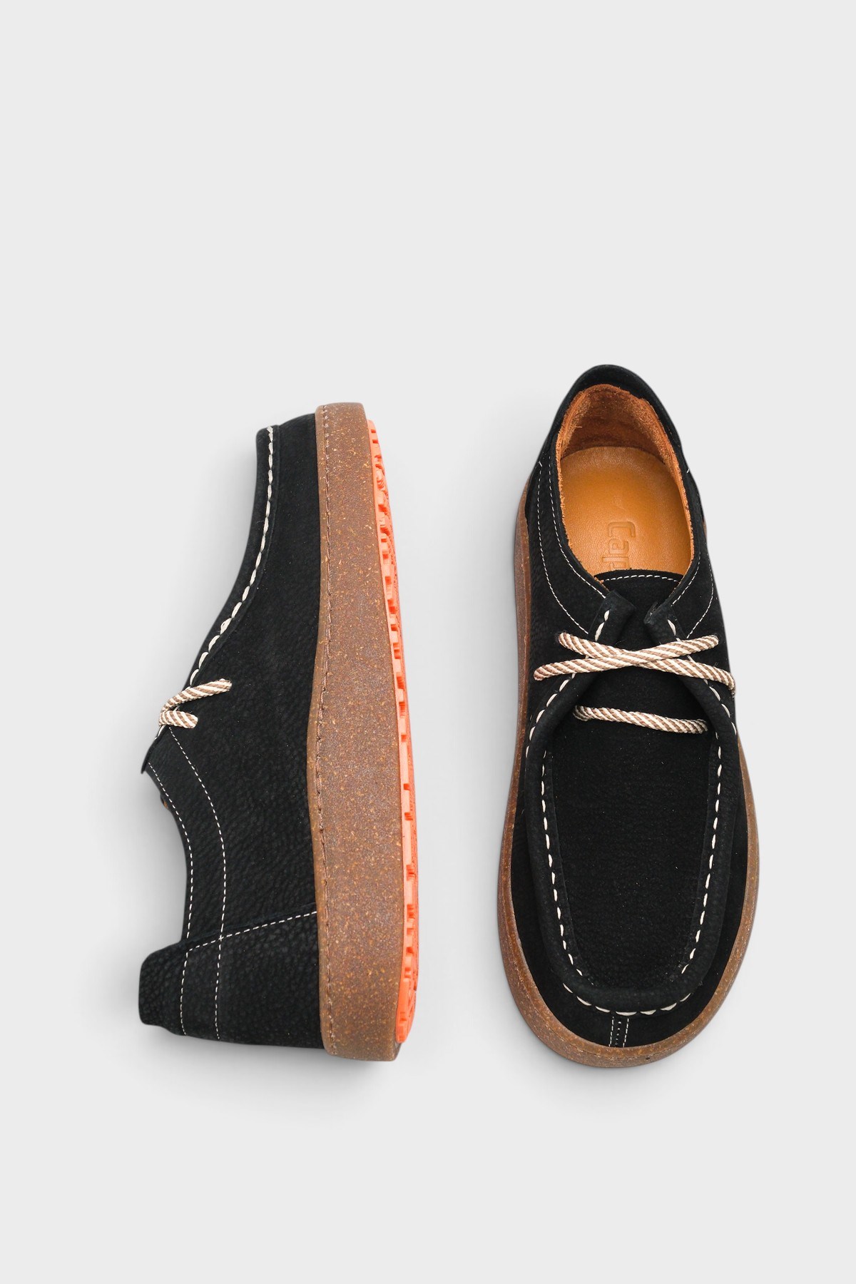 Capone Miranda Genuine Nubuck Leather Comfort Women Nubuck Black Loafer