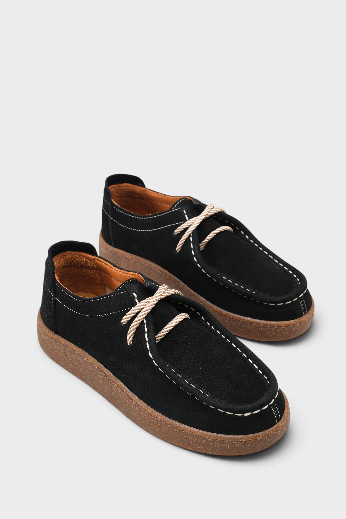 Capone Miranda Genuine Nubuck Leather Comfort Women Nubuck Black Loafer