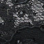 Capone Norean Lace Mesh Embroidered Women Black Ballet Flat