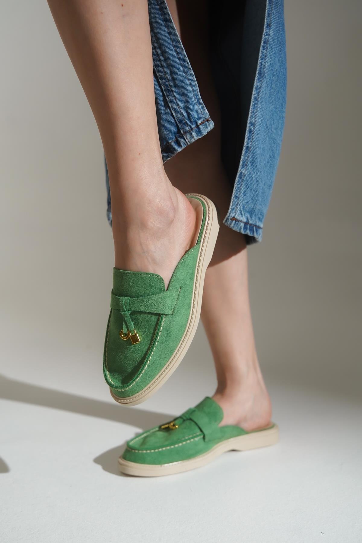 Capone Outfitters 003 Women Green Sandal