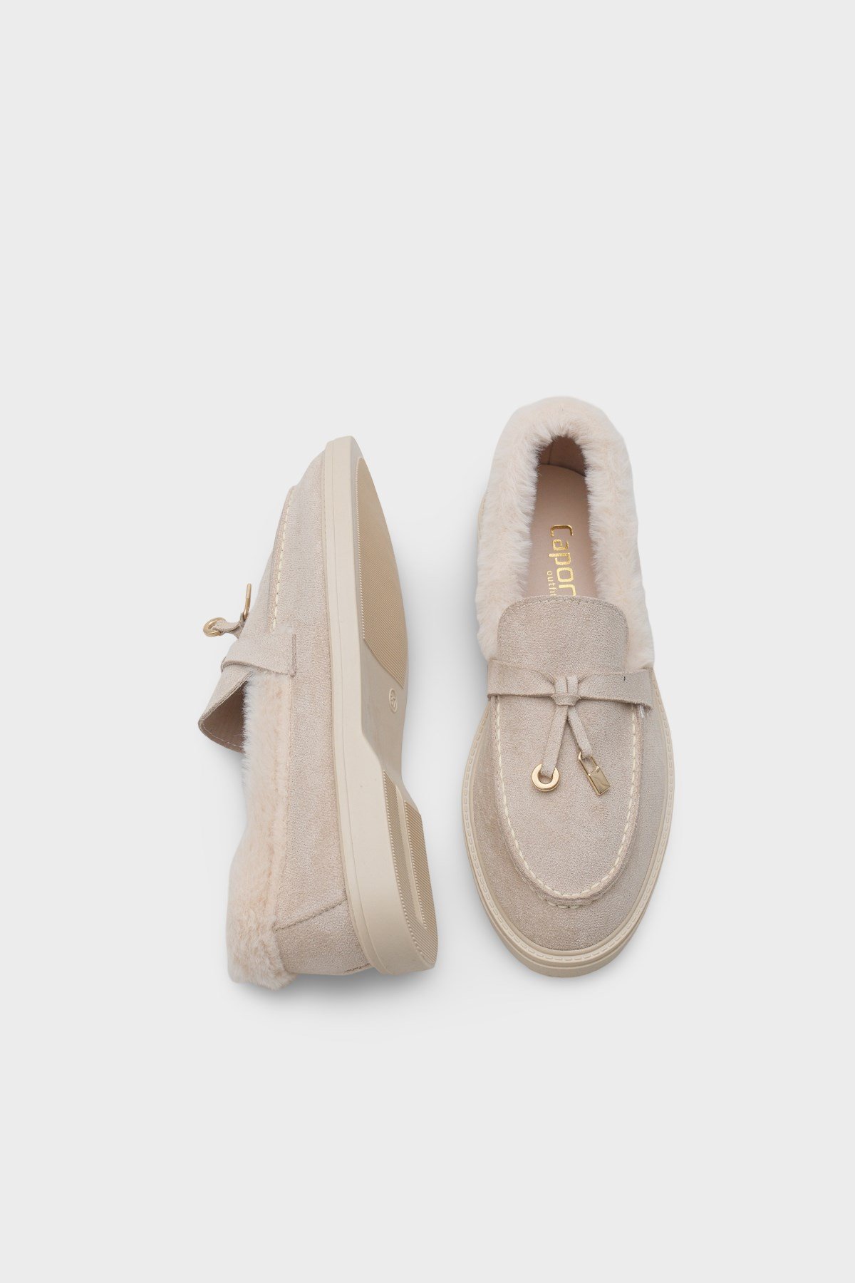 Capone Outfitters 004 Women Sued Beige Loafer