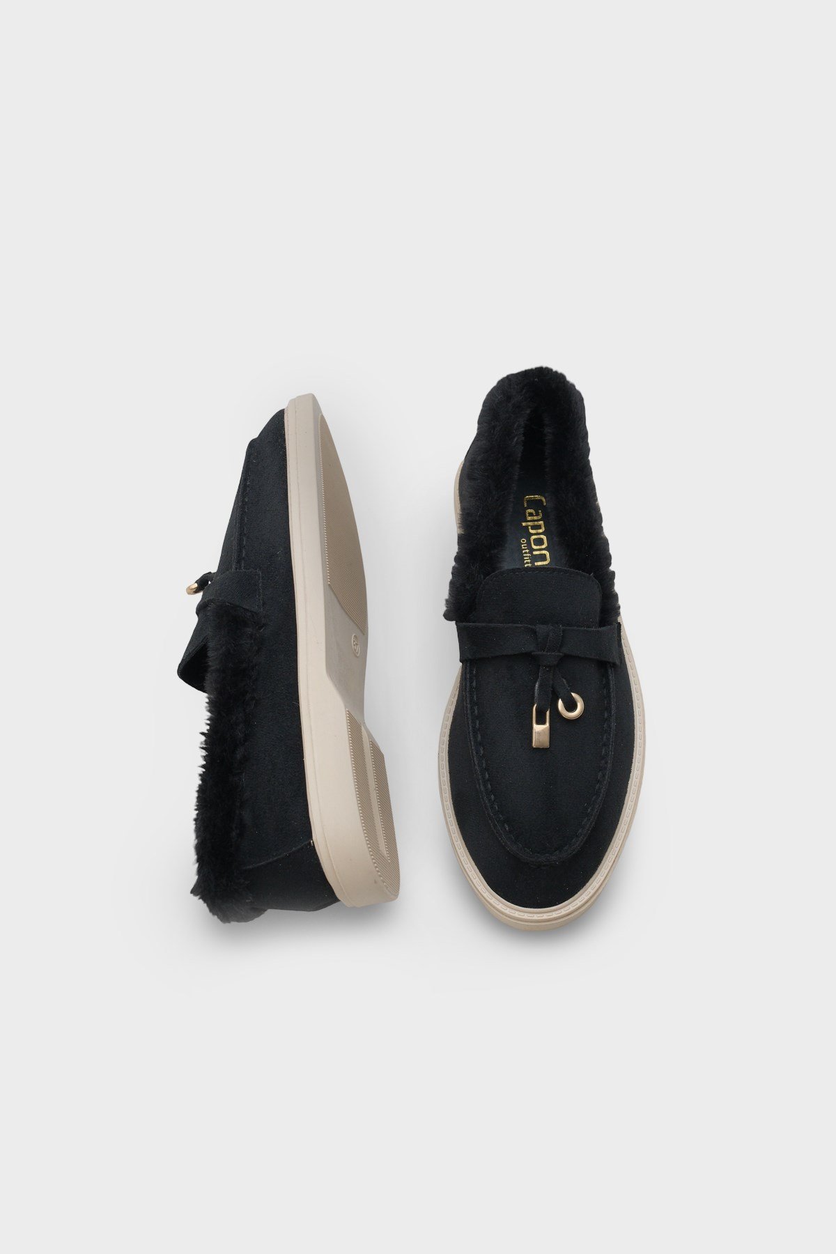 Capone Outfitters 004 Women Sued Black Loafer