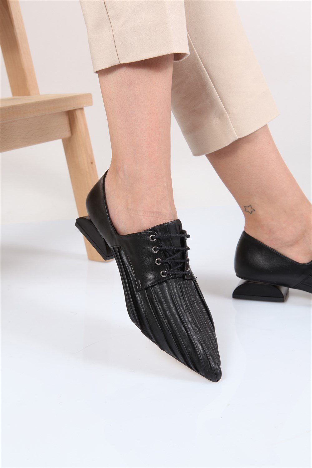 Capone Outfitters 1059 Women Black Ballerina