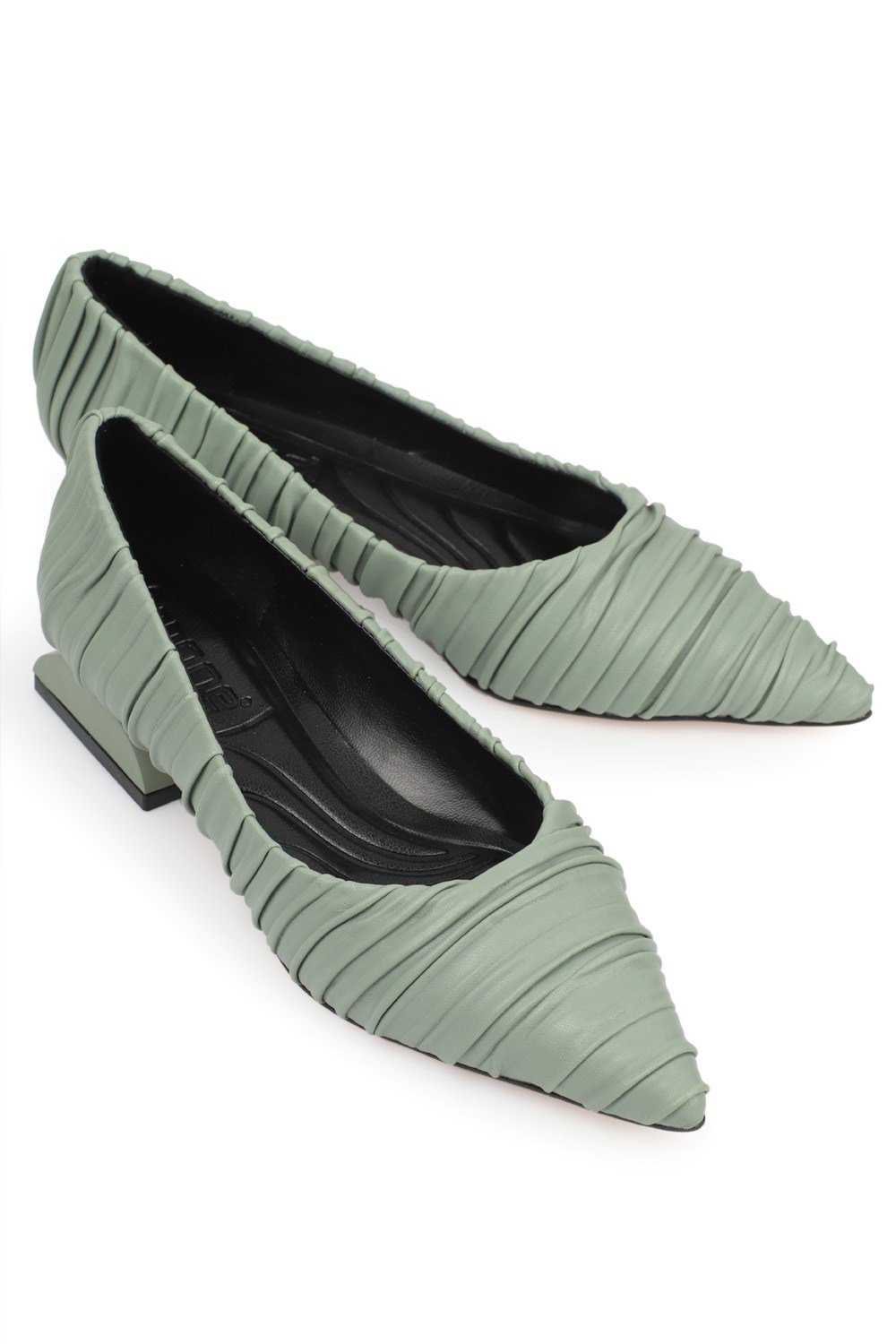 Capone Outfitters 1062 Women Mint Green Ballerina