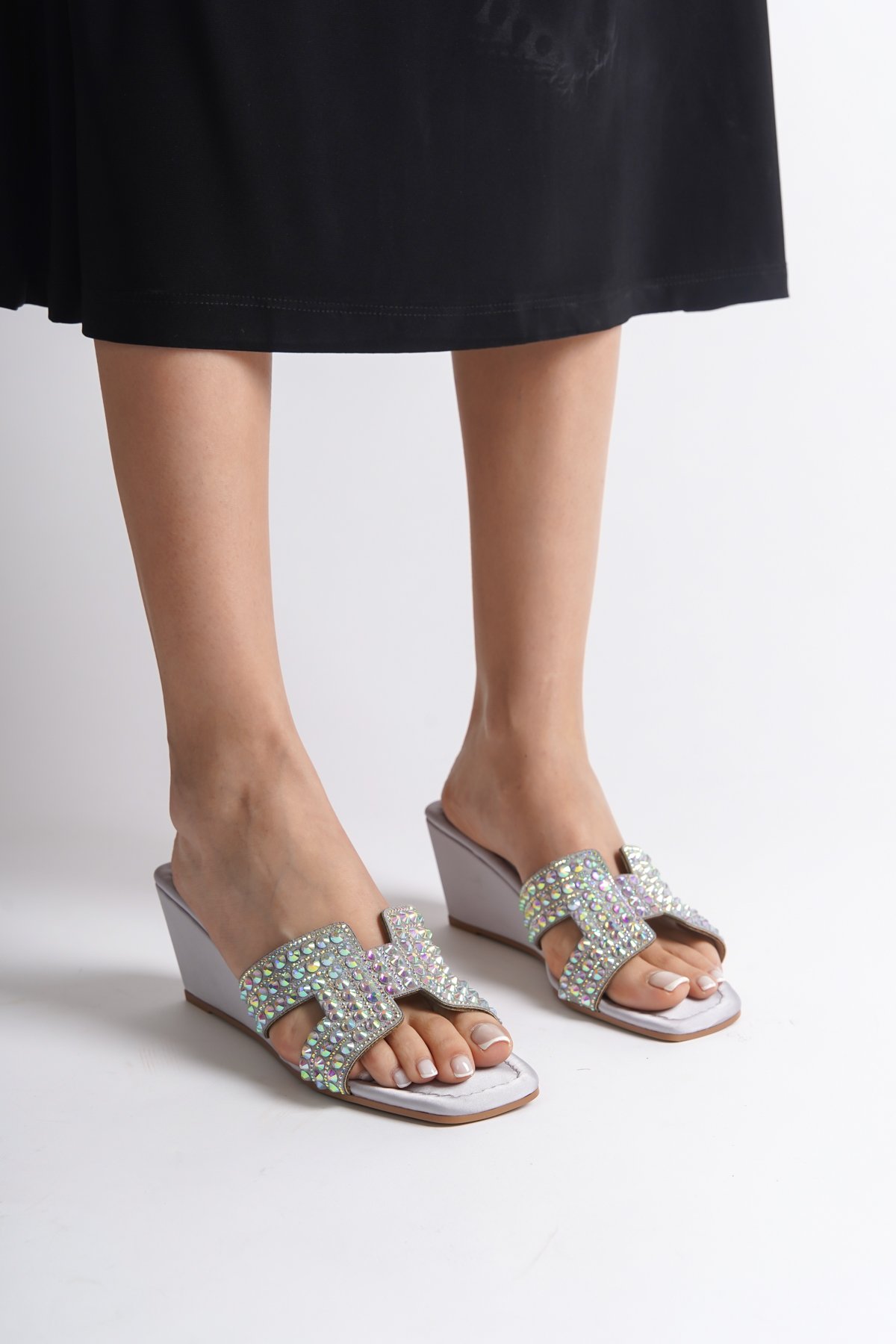 Capone Outfitters 1104 Women Silver Sandal