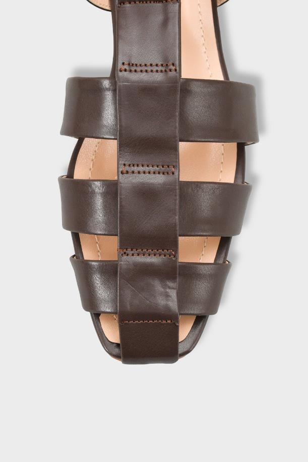Capone Outfitters 1105 Women Brown Ballerina