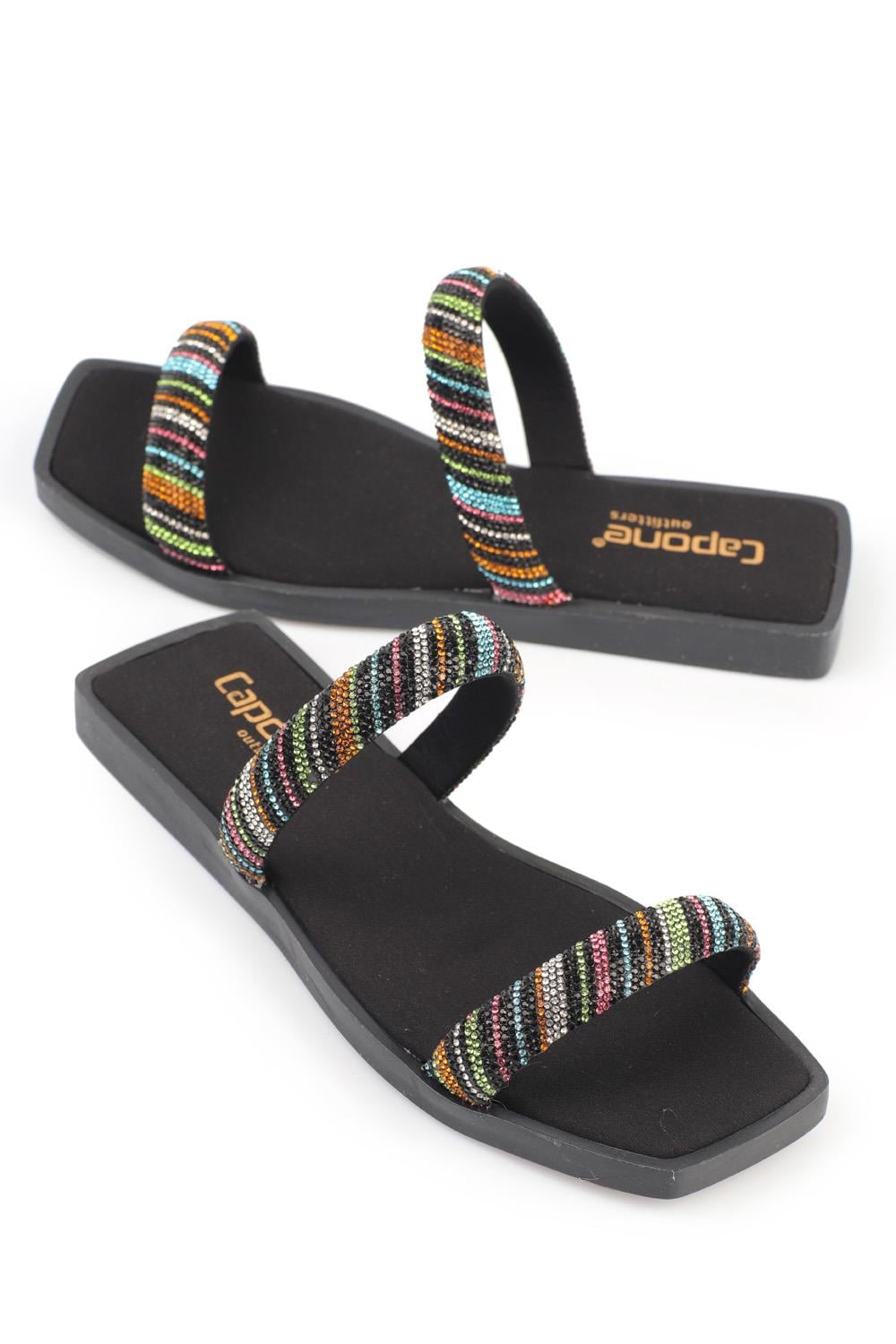 Capone Outfitters 22020 Women Black Sandal