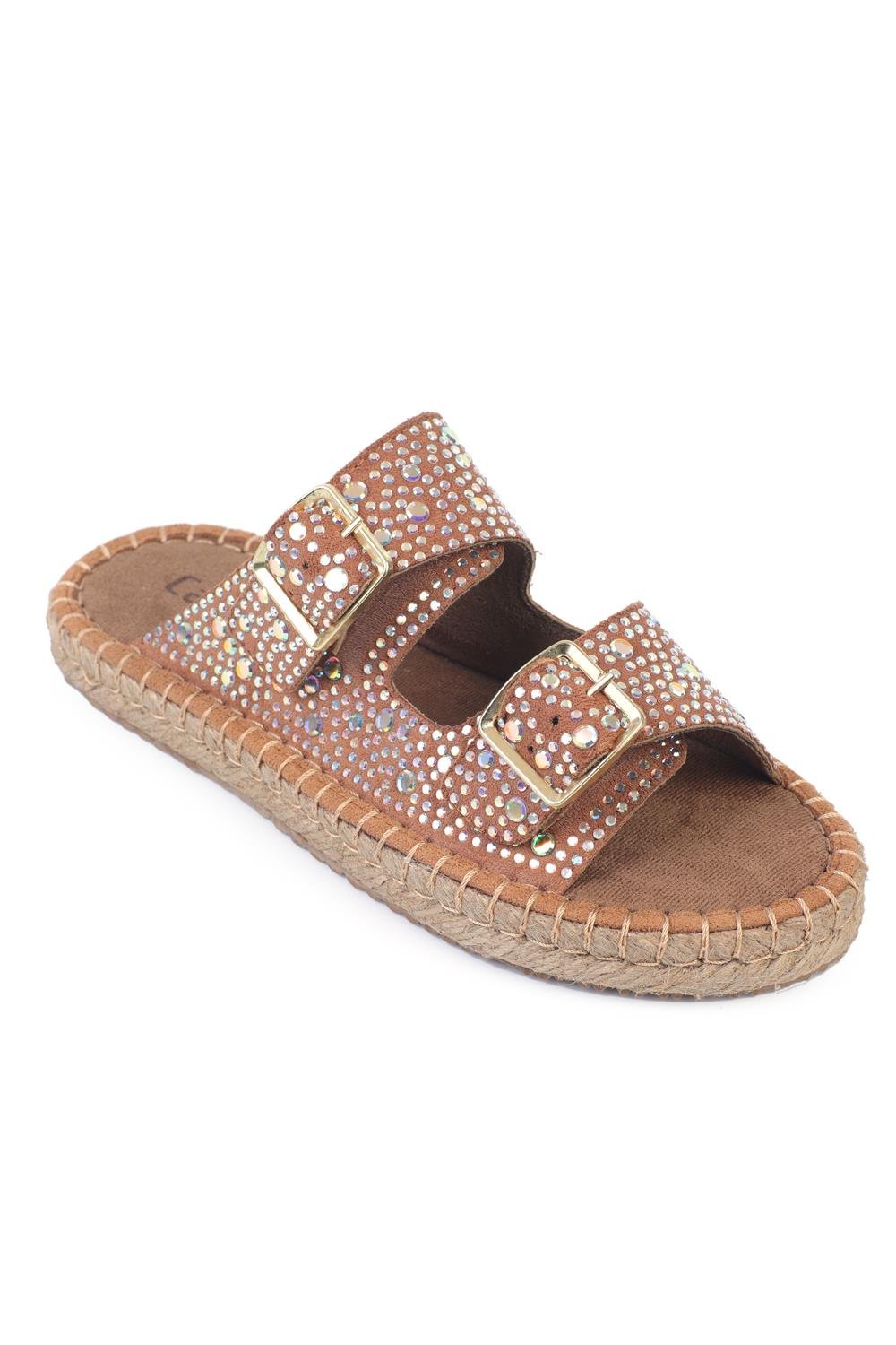 Capone Outfitters 2308 Women Tan Espadrille