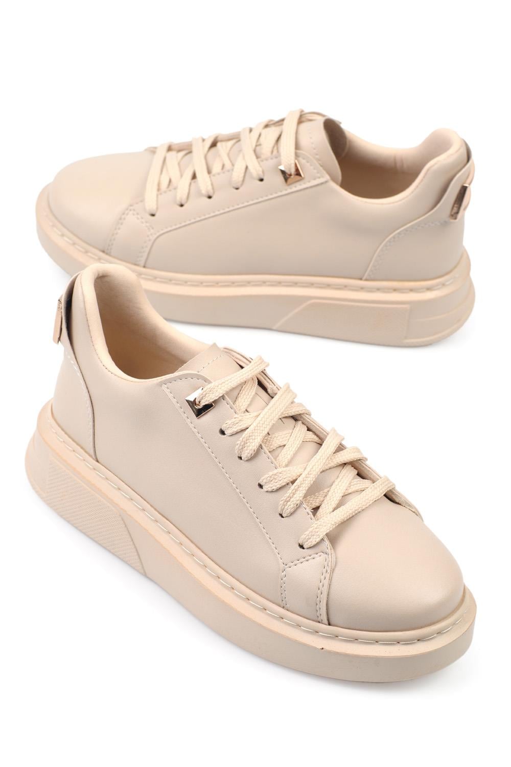 Capone Outfitters 2316 Women Beige Sneaker