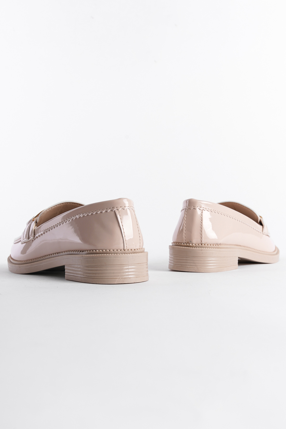 Capone Outfitters 243 Women Patent Beige Loafer