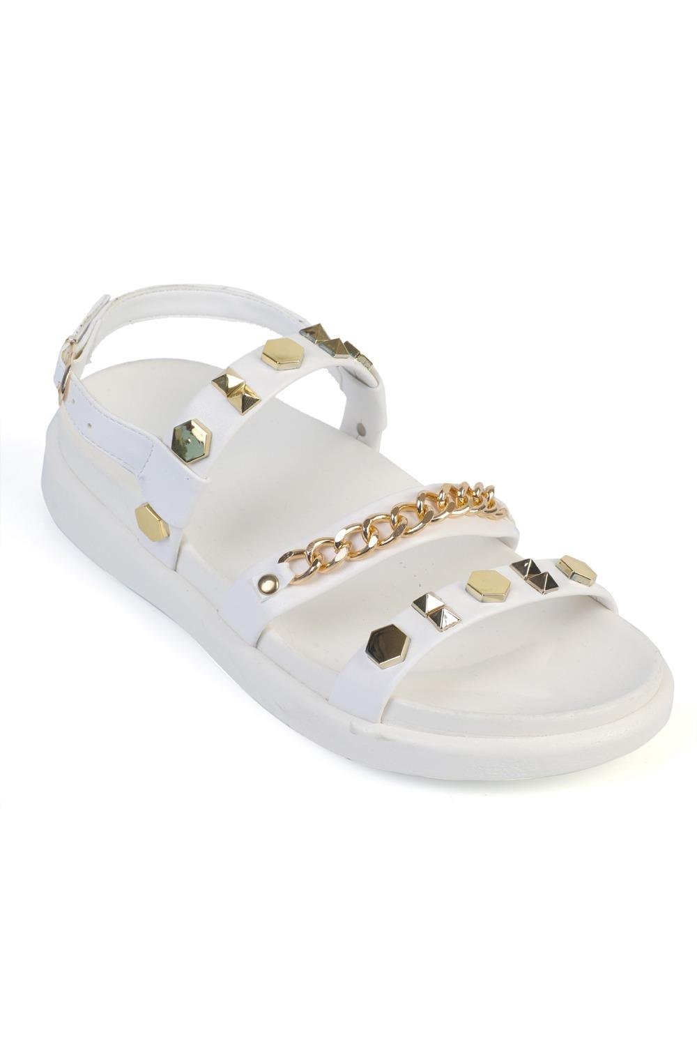 Capone Outfitters 2544 Women White Sandal