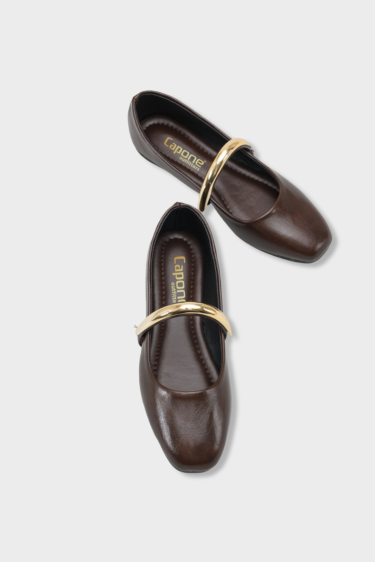 Capone Outfitters 2601 Women Brown Ballerina