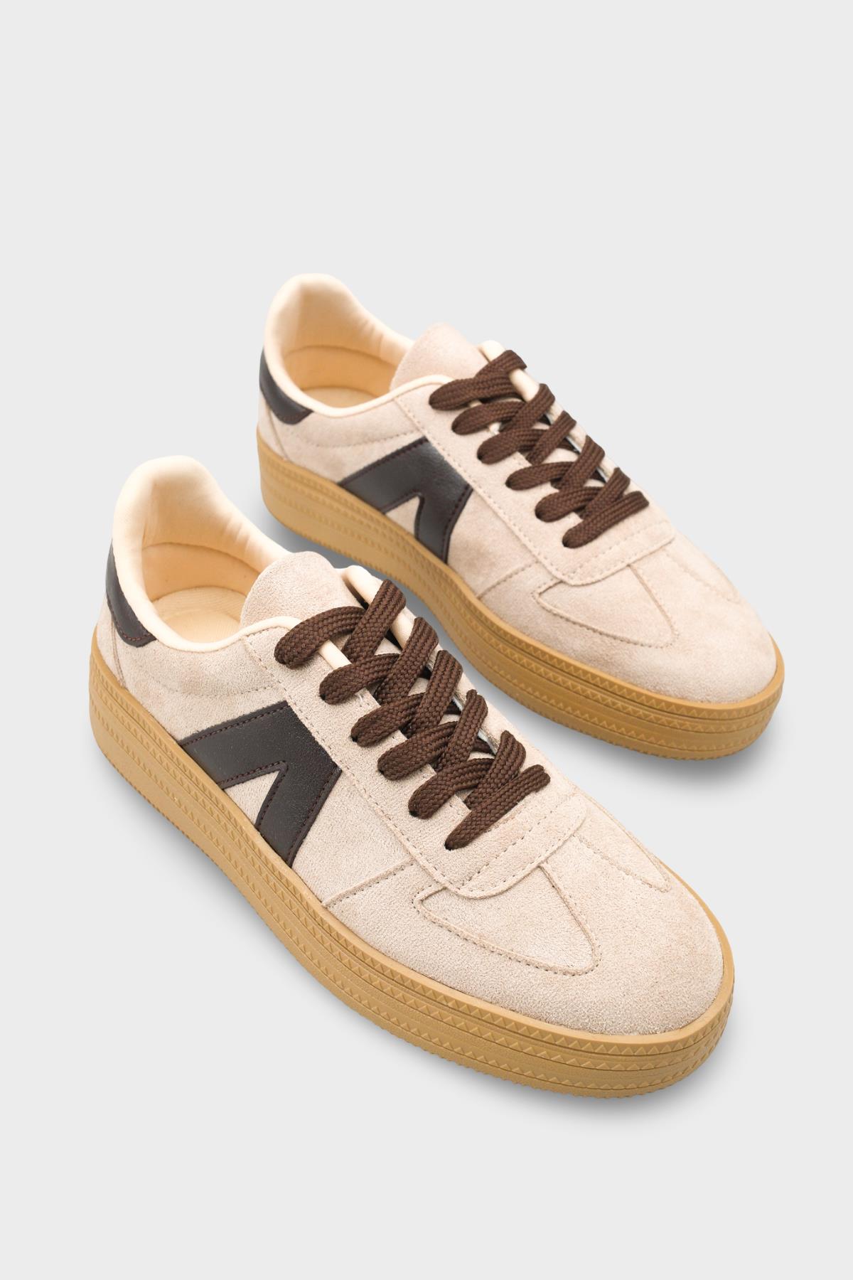 Capone Outfitters 2601 Women Sued Beige Sneaker