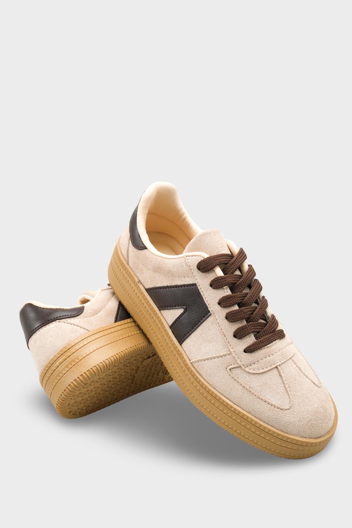 Capone Outfitters 2601 Women Sued Beige Sneaker