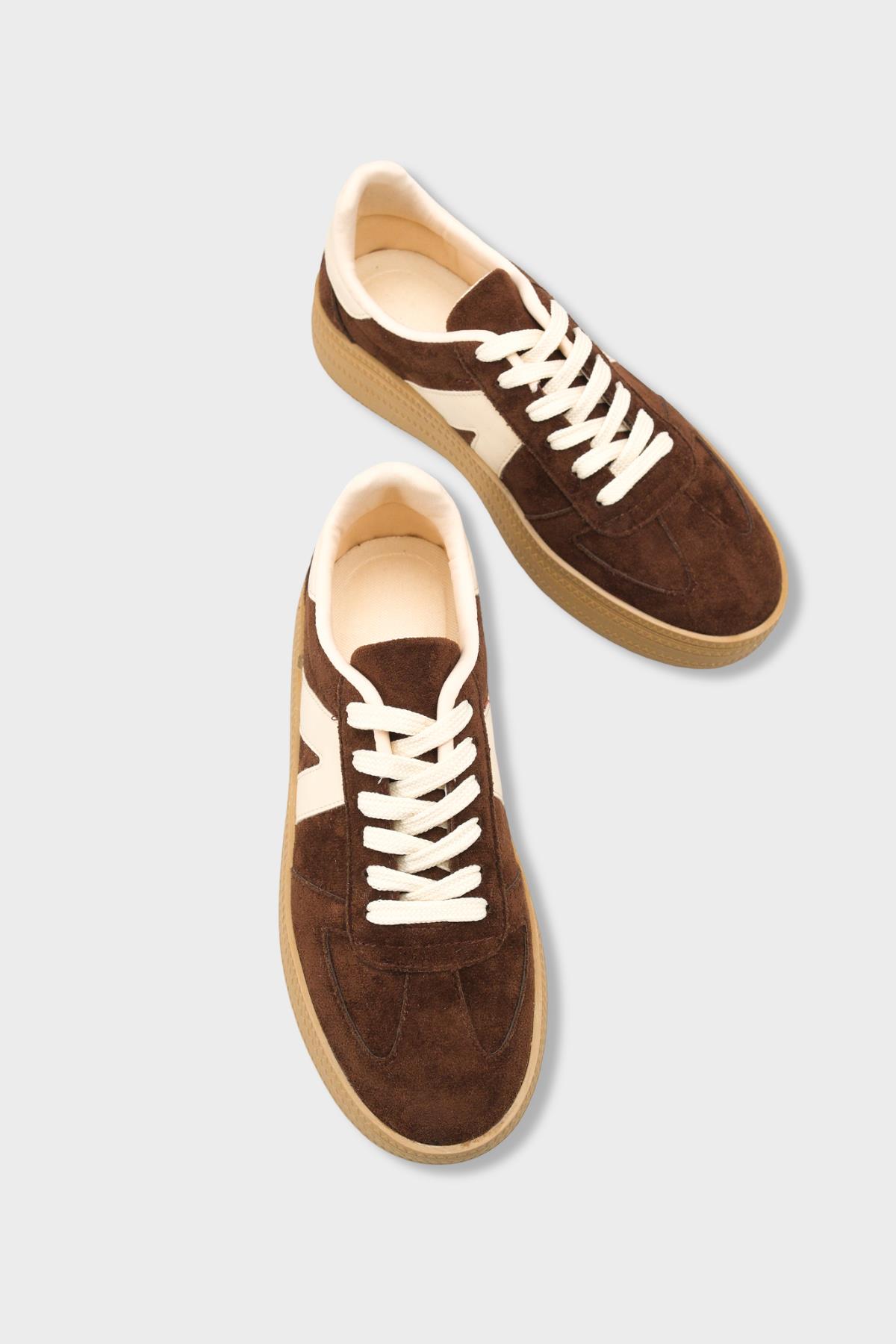 Capone Outfitters 2601 Women Sued Brown Sneaker