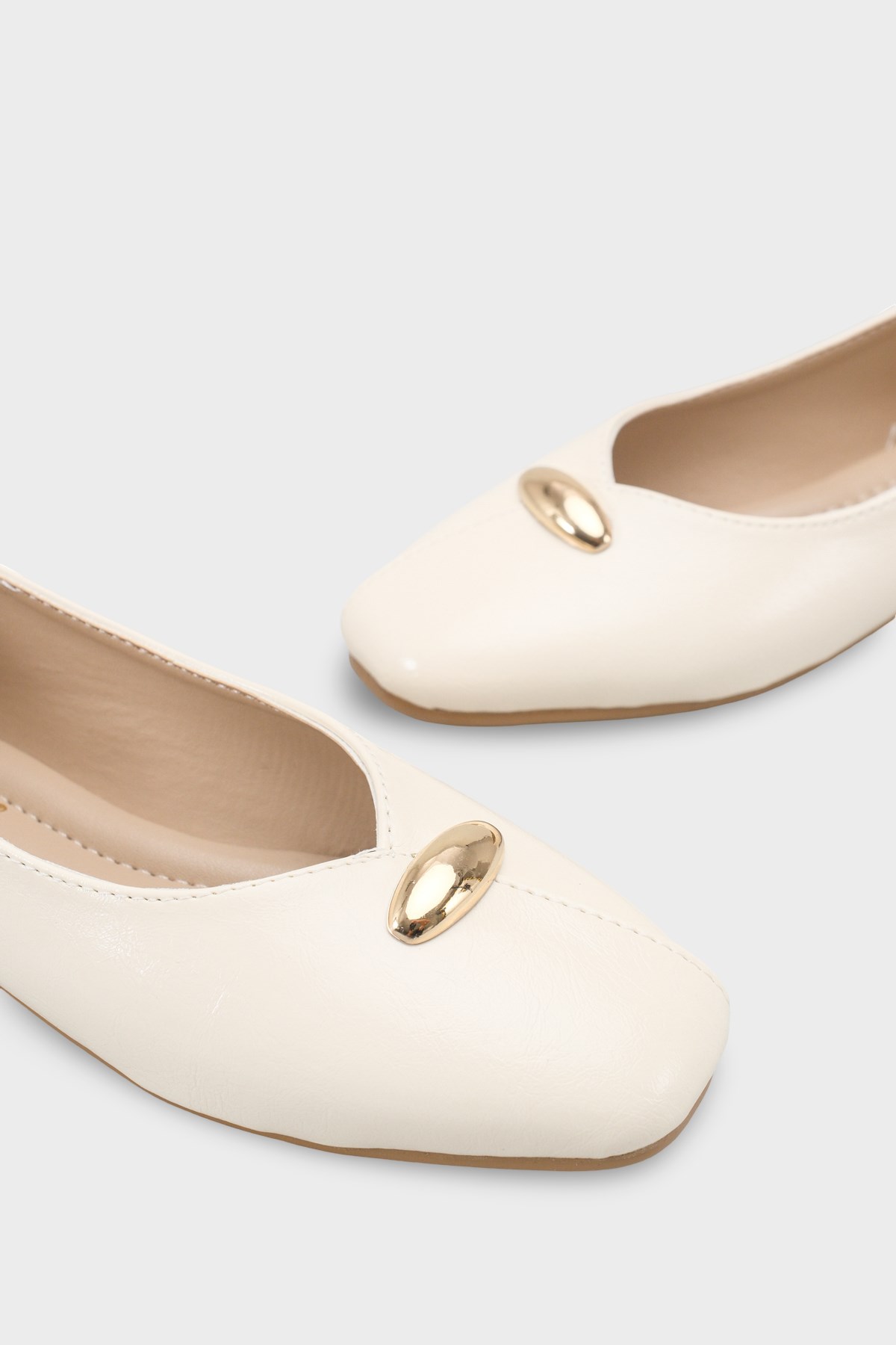 Capone Outfitters 2602 Women Beige Ballerina