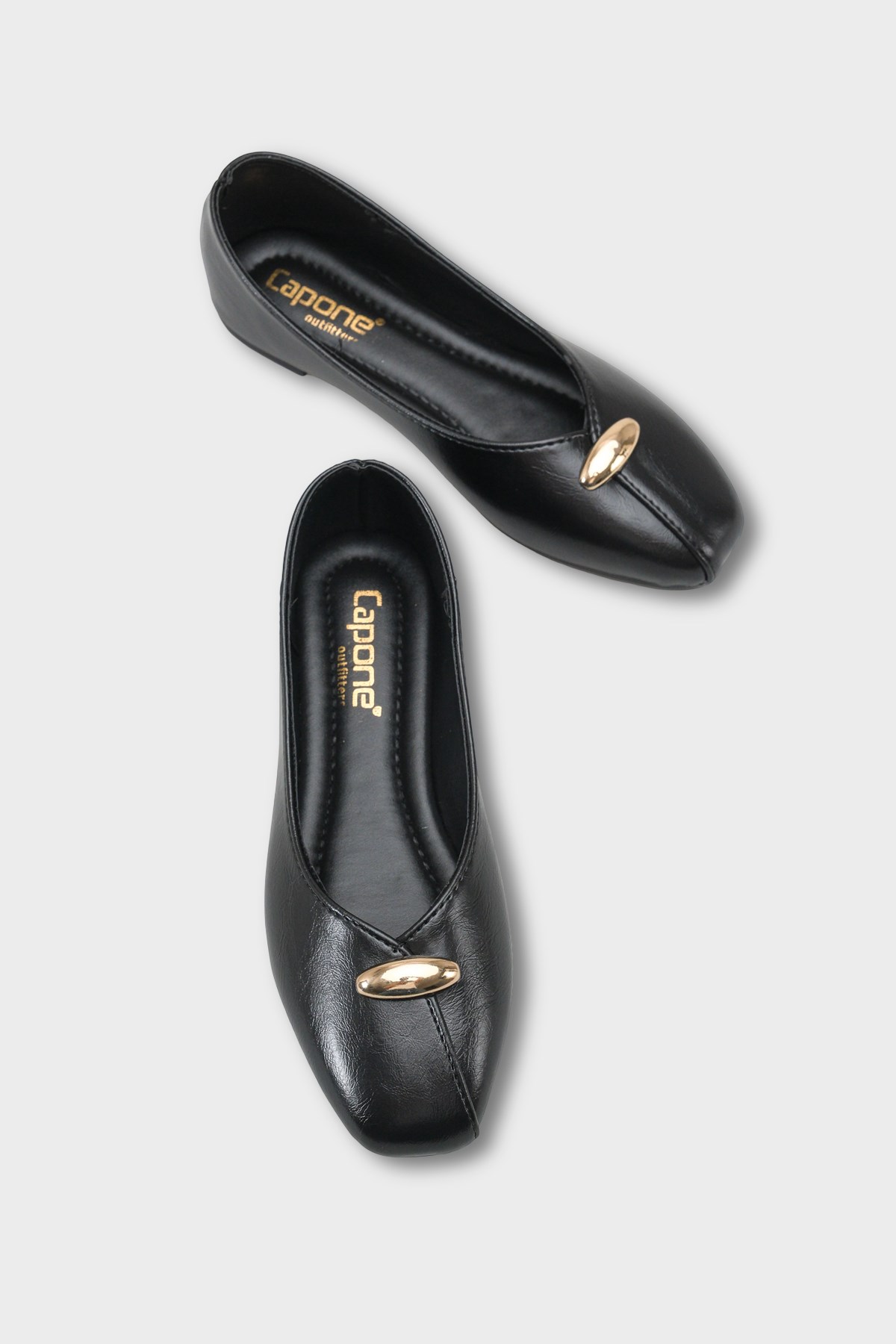Capone Outfitters 2602 Women Black Ballerina