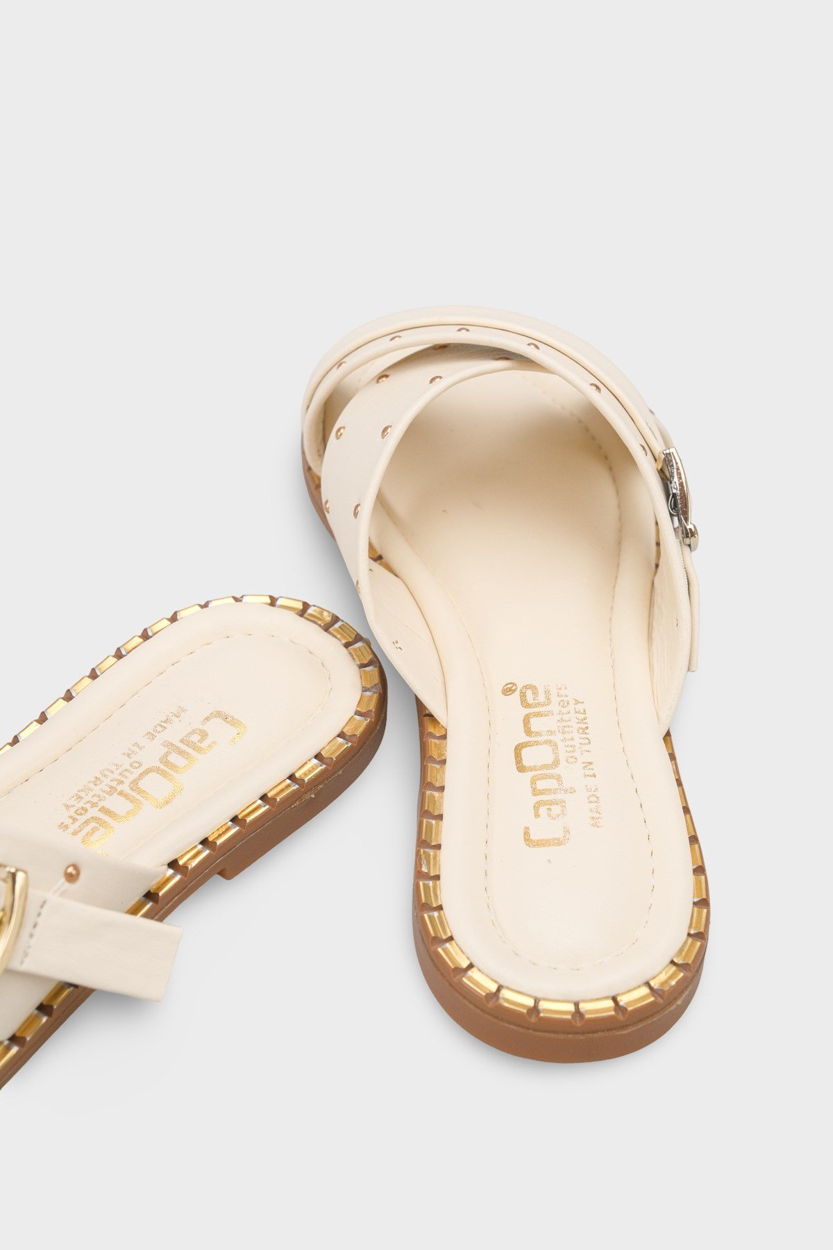 Capone Outfitters 2640 Women Beige Sandal