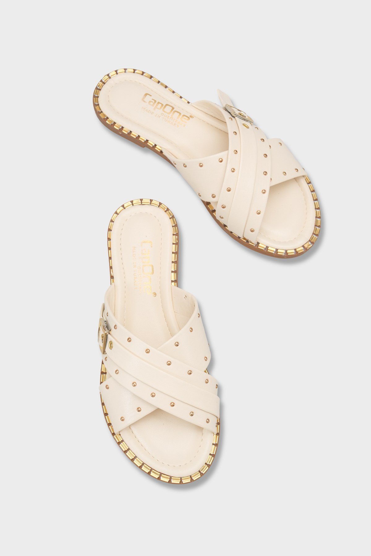 Capone Outfitters 2640 Women Beige Sandal