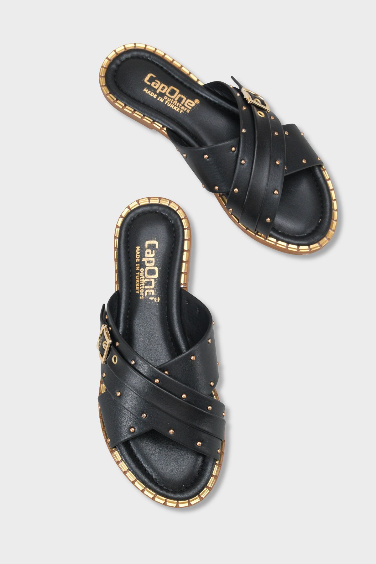 Capone Outfitters 2640 Women Black Sandal