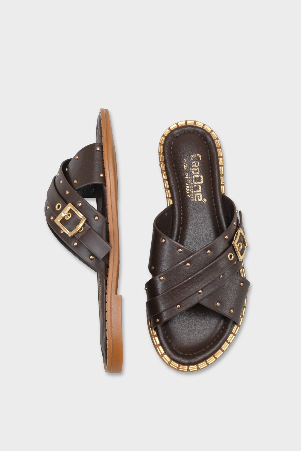 Capone Outfitters 2640 Women Brown Sandal