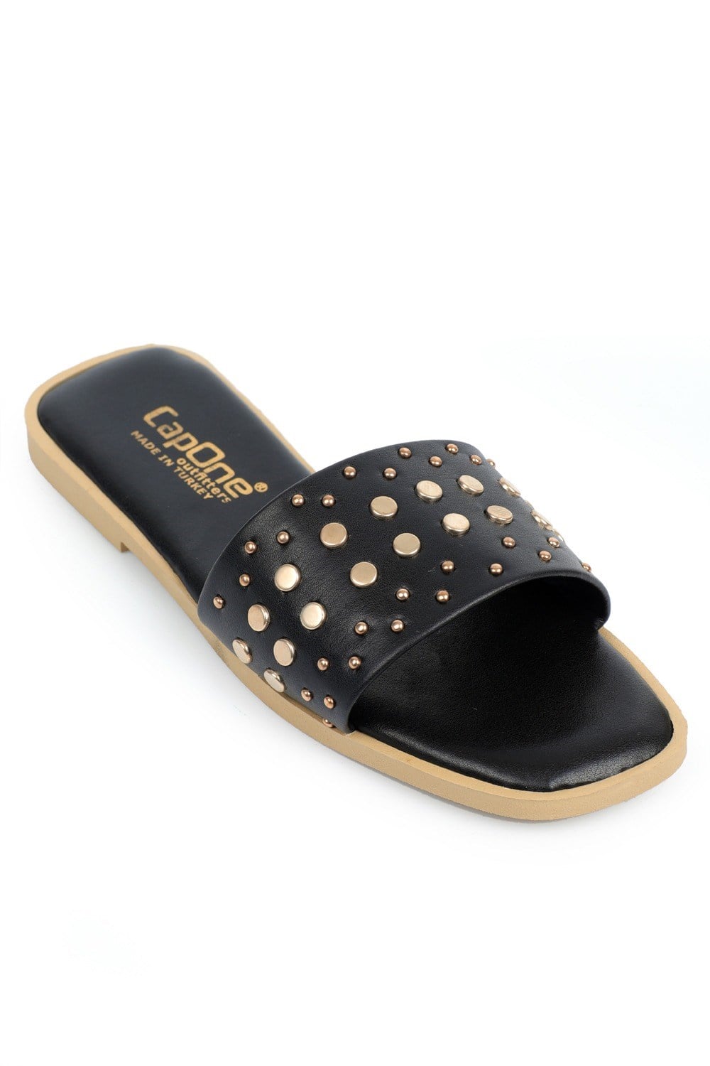 Capone Outfitters 2644 Women Black Sandal