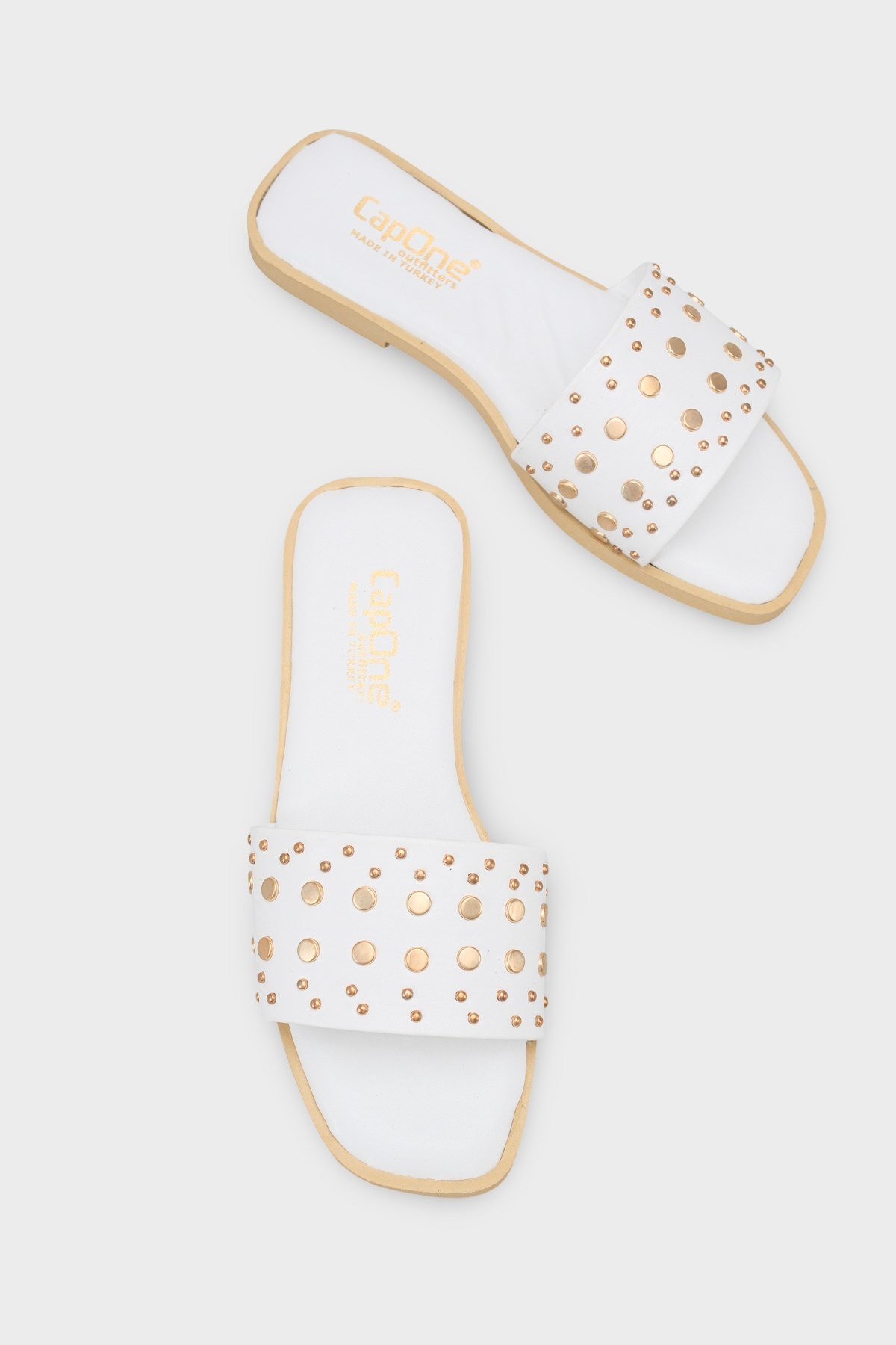 Capone Outfitters 2644 Women White Sandal