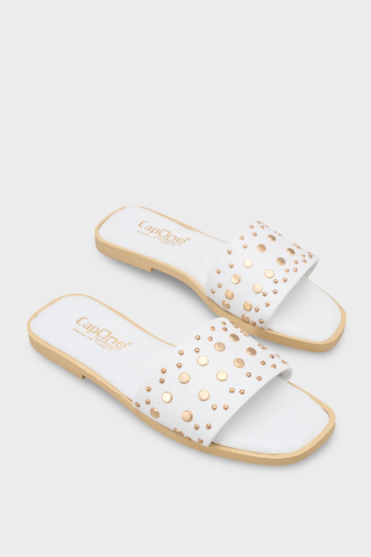 Capone Outfitters 2644 Women White Sandal