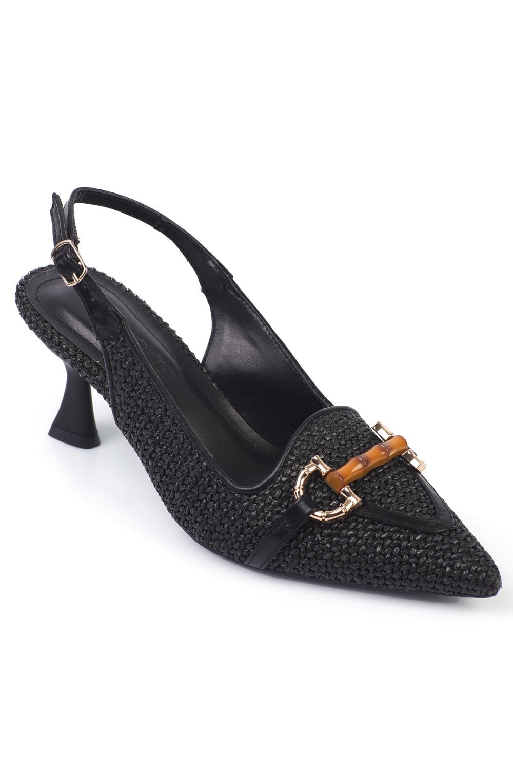 Capone Outfitters 3661 Women Black Heeled