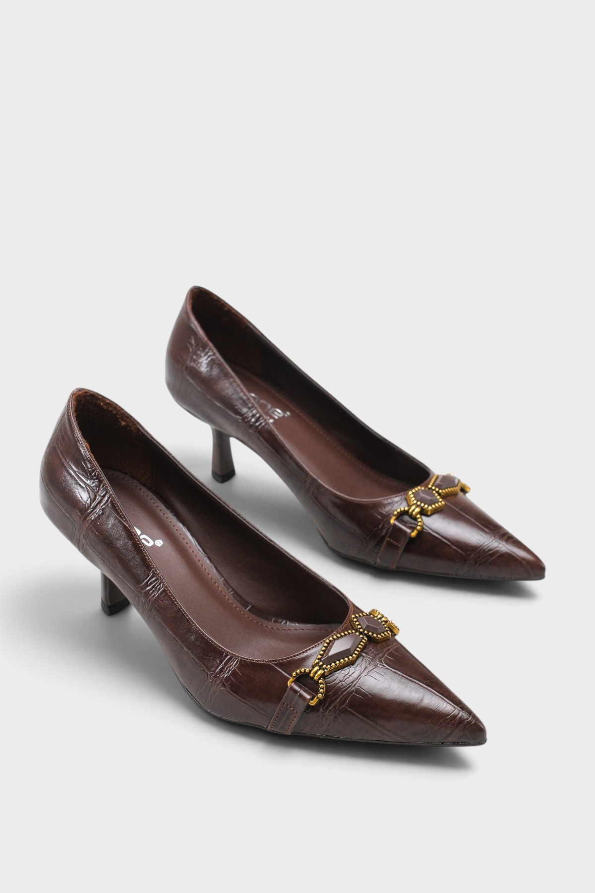 Capone Outfitters 4801 Women Brown Heeled