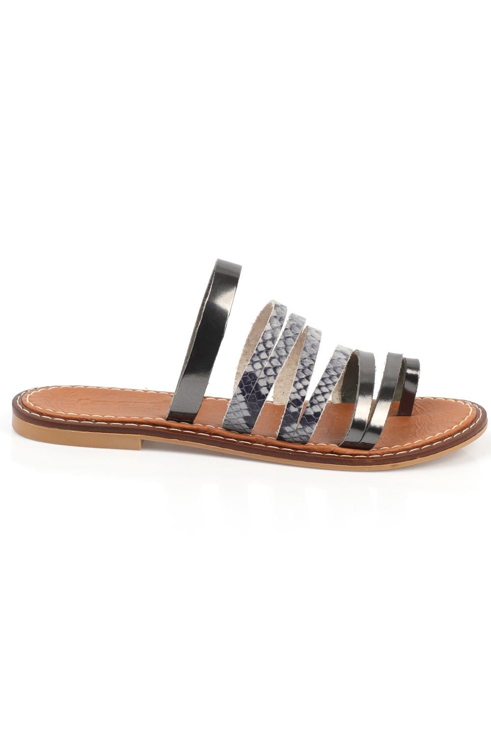 Capone Outfitters 5555 Women Platinum Sandal