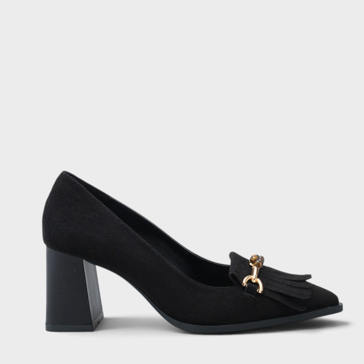 Capone Outfitters 603 Women Sued Black Heeled