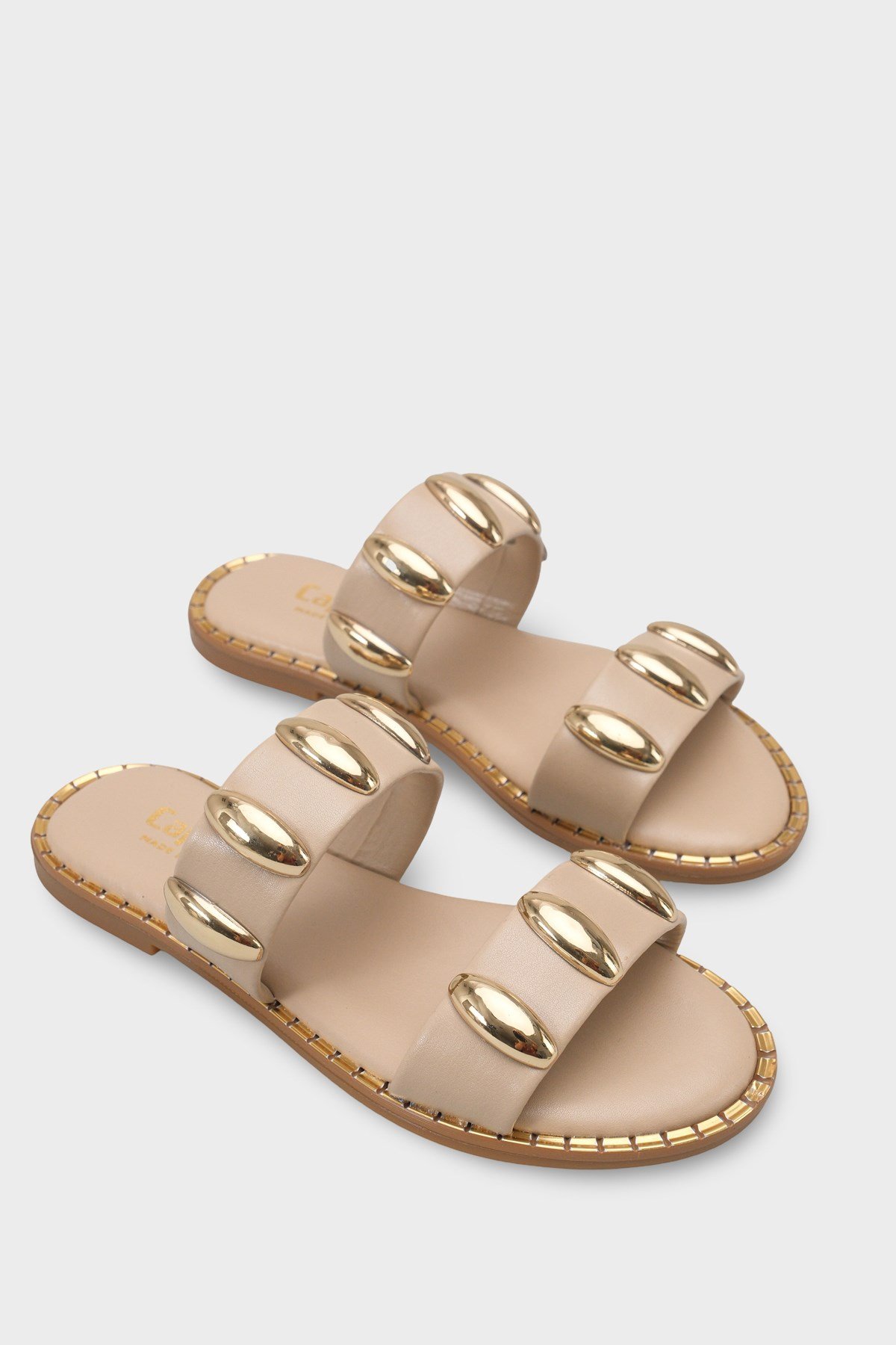 Capone Outfitters 605 Women Beige Sandal