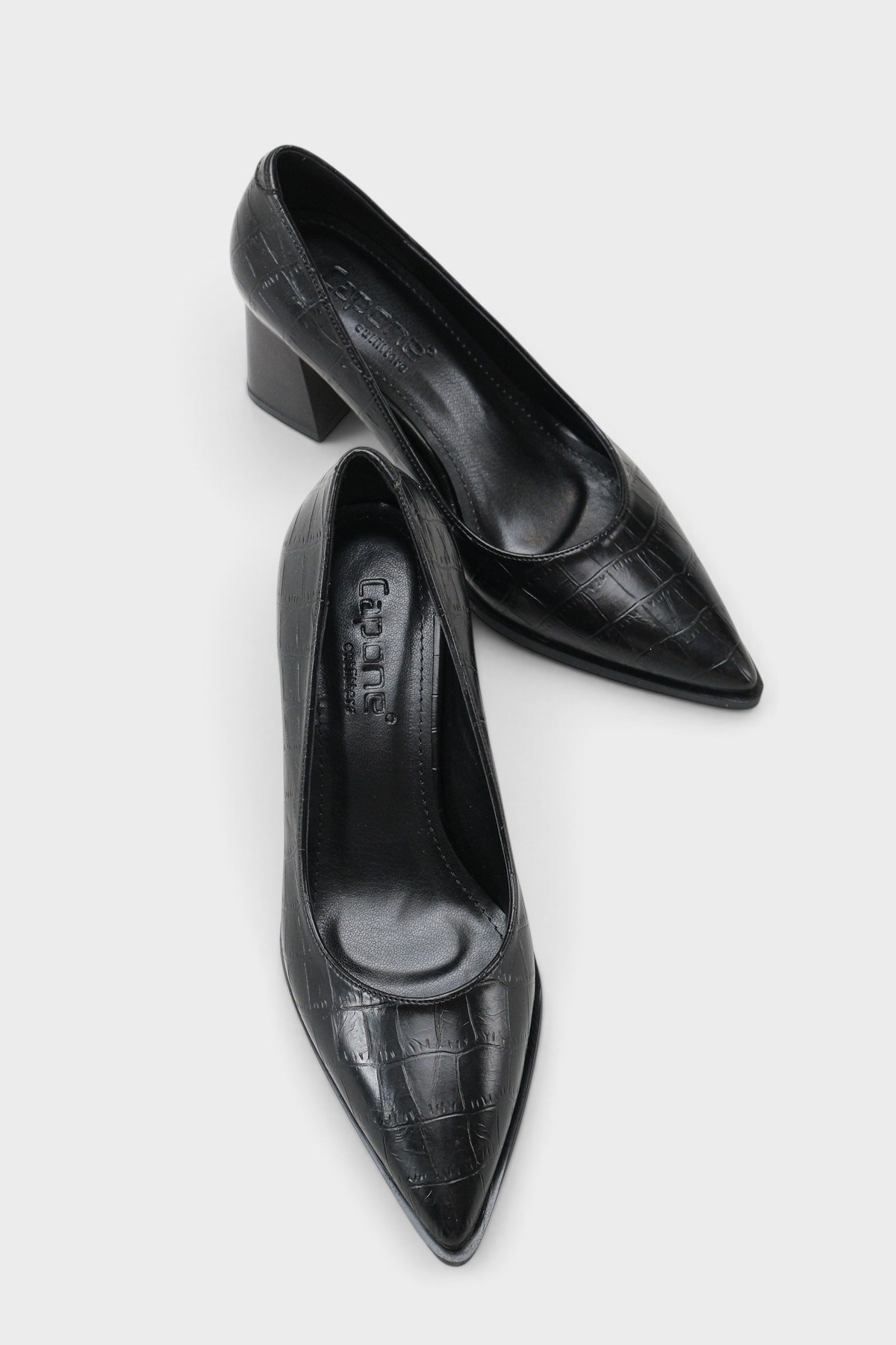 Capone Outfitters 606 Women Black Heeled