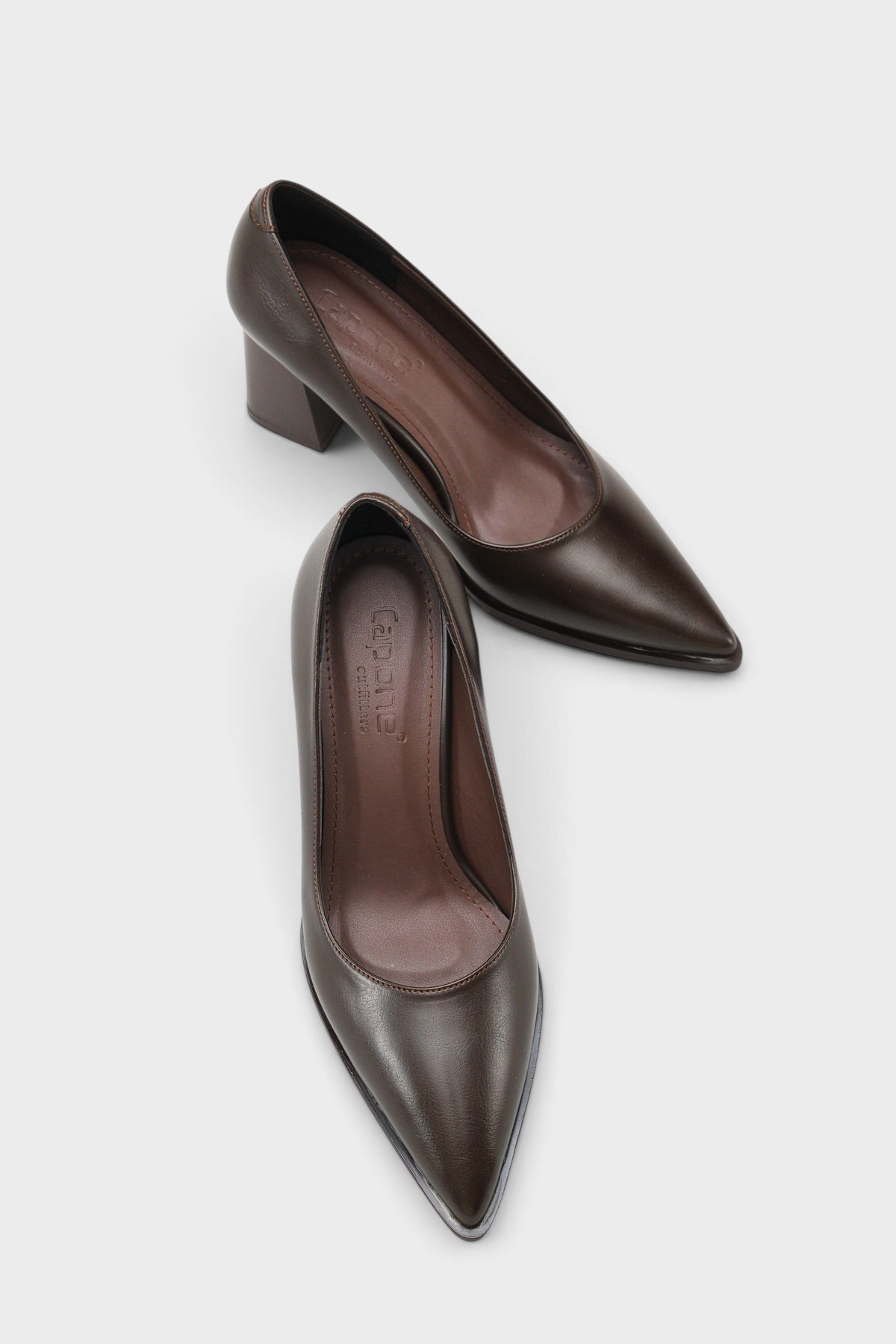 Capone Outfitters 606 Women Brown Heeled