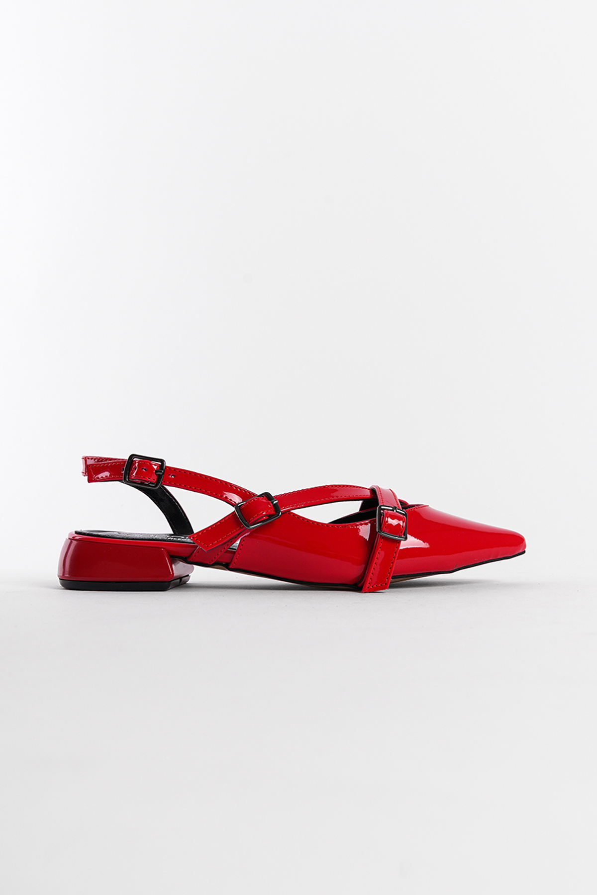 Capone Outfitters 727 Women Patent Red Heeled