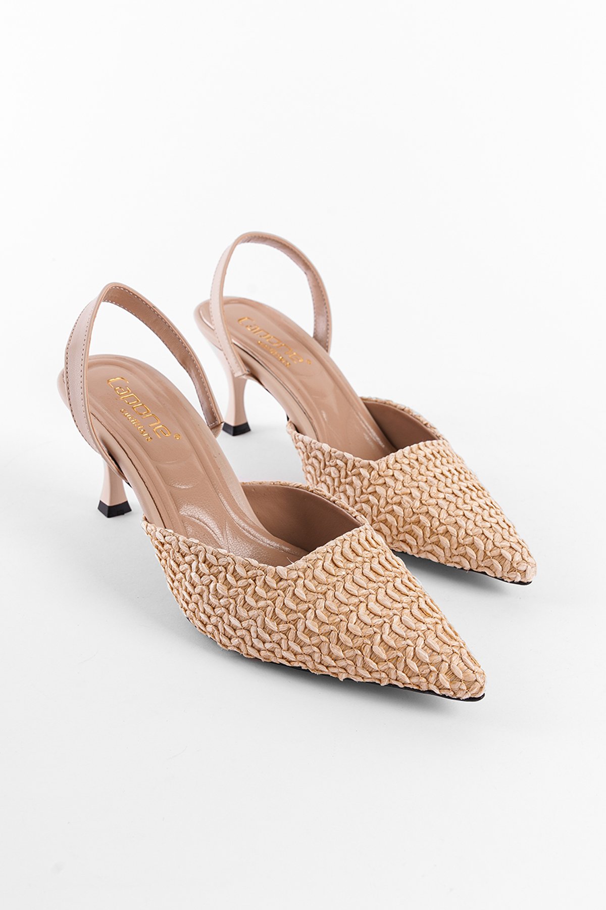 Capone Outfitters 728 Women Nude Beige Heeled