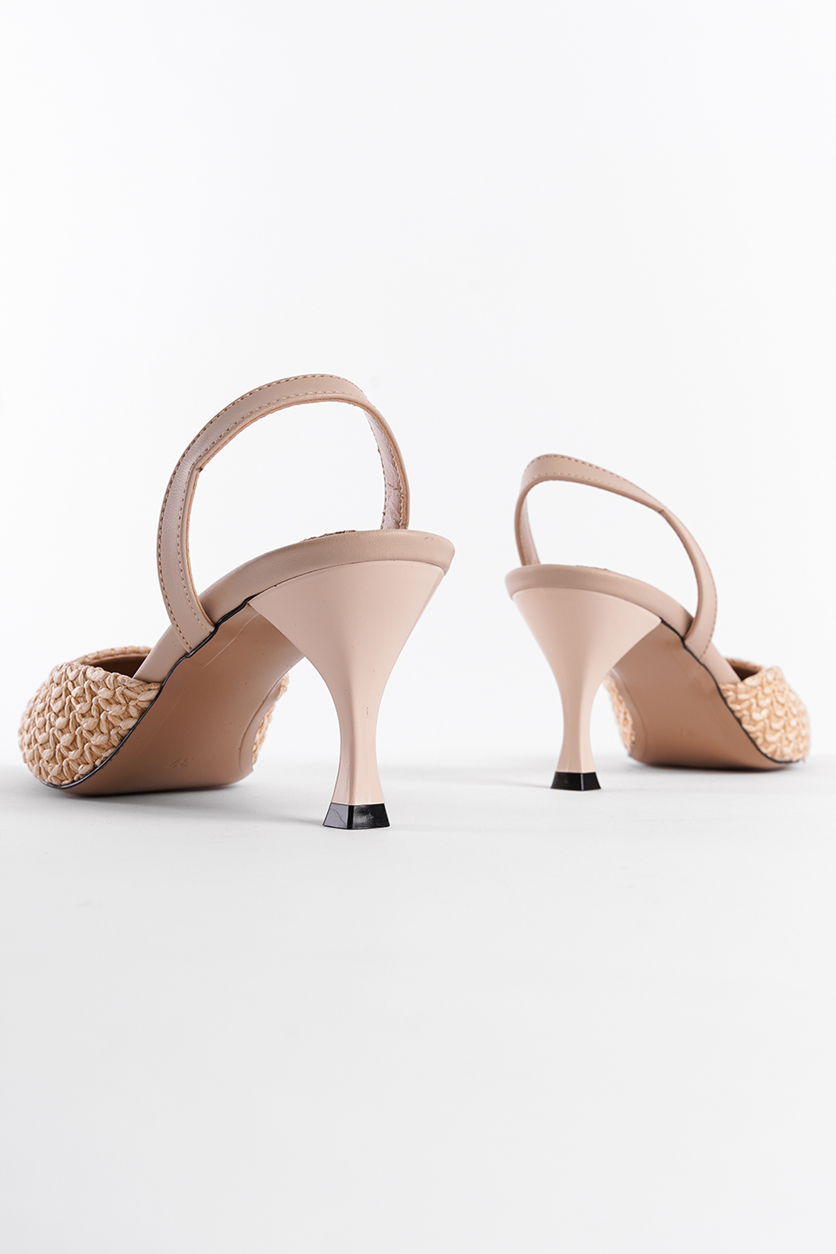 Capone Outfitters 728 Women Nude Beige Heeled