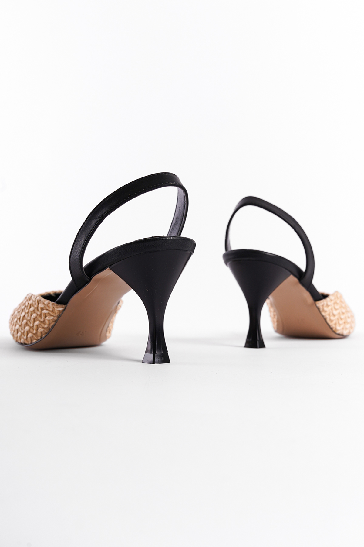 Capone Outfitters 728 Women Nude Black Heeled